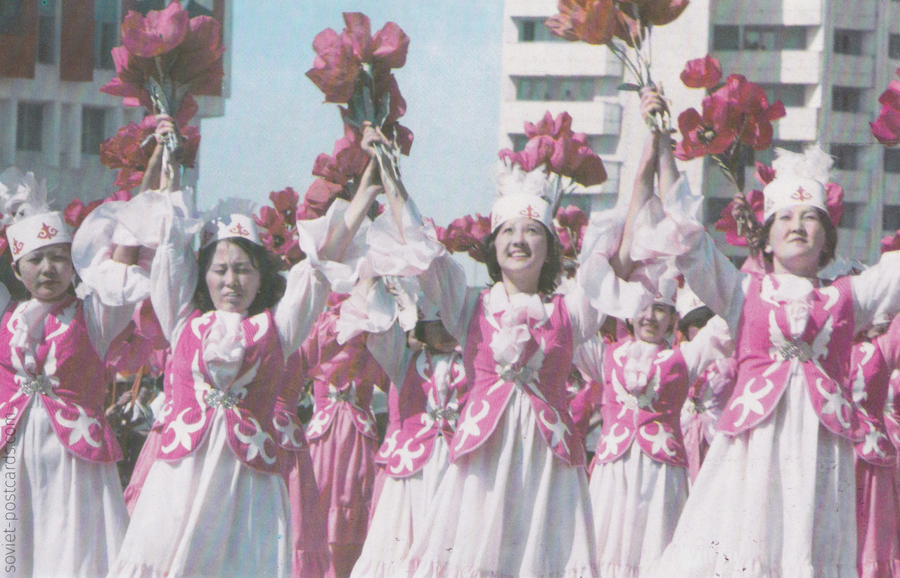 Parade in Alma-Ata, Kazakhstan (1981)