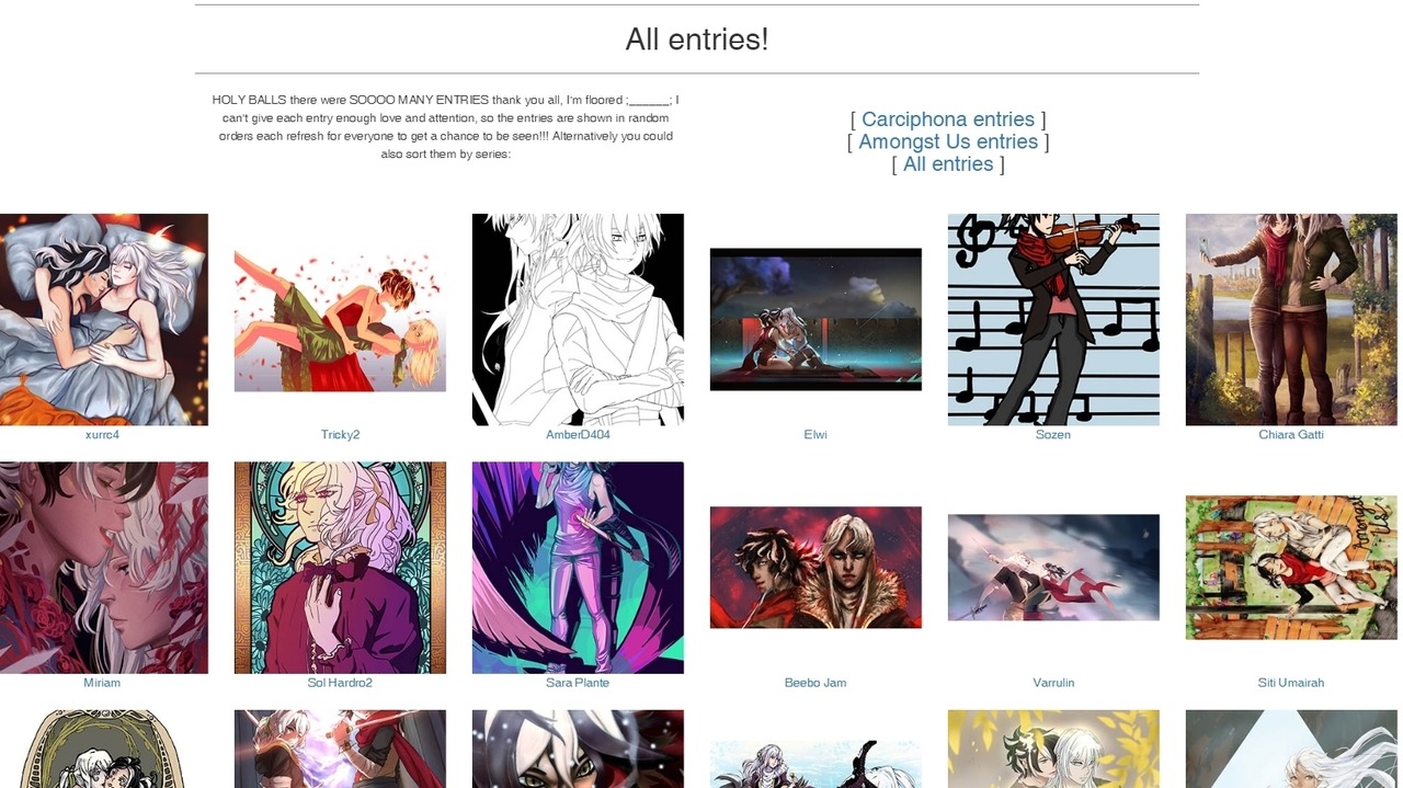 I Wish My Username Was Shilin All Fanart Contest Entries Are Up