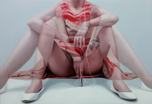 The erotic layered paintings of Hoyron Lee