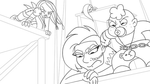 I think my favourite part of these storyboards is sneaking in...