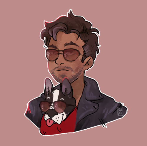 flandoms:knife dad + dog