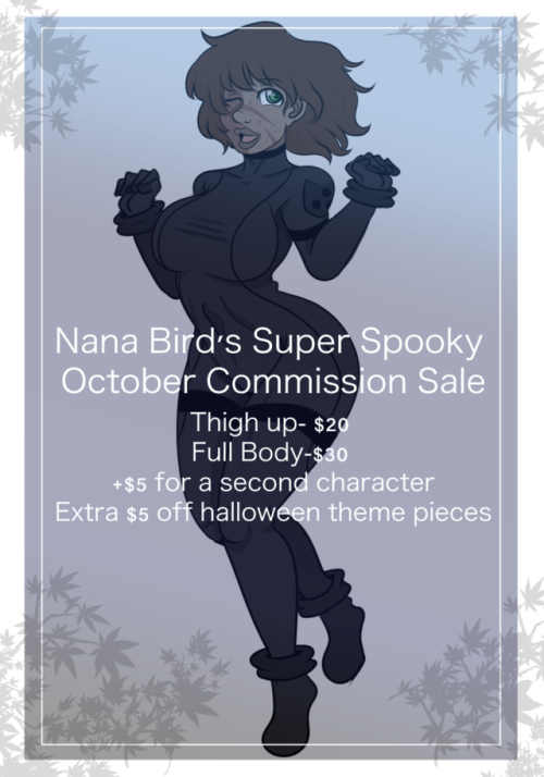 nana-birds-artblog:Time for a Super spooky commission sale...