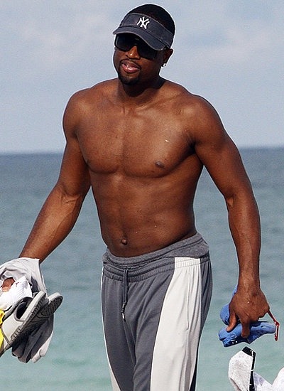 Shirtless Nba Players Dwyane Wade Of The Miami Heat