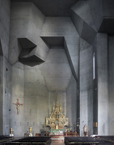 Gottfried Böhn’s St Ludwig in Saarelouis, Germany, 1970. Image © Fabrice Fouillet