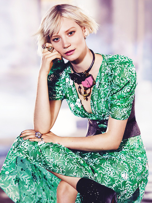 inquisitiveg:Mia Wasikowska | Vogue Australia (July 2016)