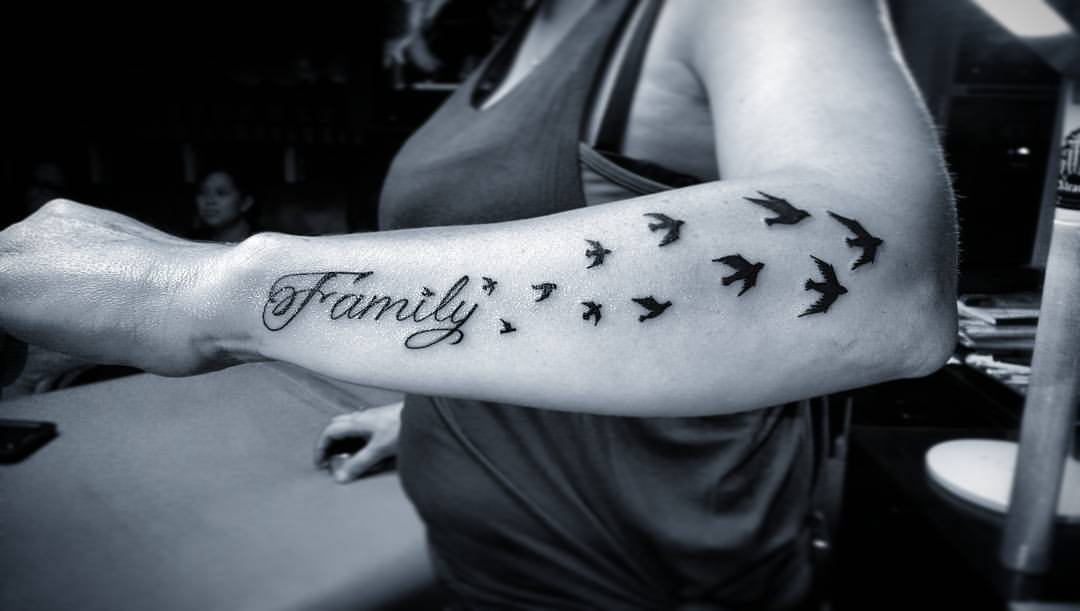 AlcarazTattooz — Family is everything… #Family #Birds #tattoo...
