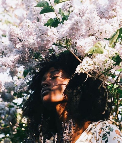 ohthewitchery:afro witch aesthetic: floral witch(photos are...