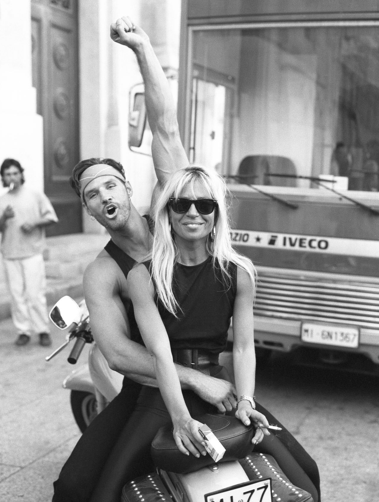 Oh Yeah Pop — Donatella Versace & Versace Model Brian Buzzini,...