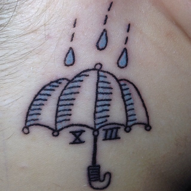Such A Strange Girl My Newest Tattooan Umbrella Behind My