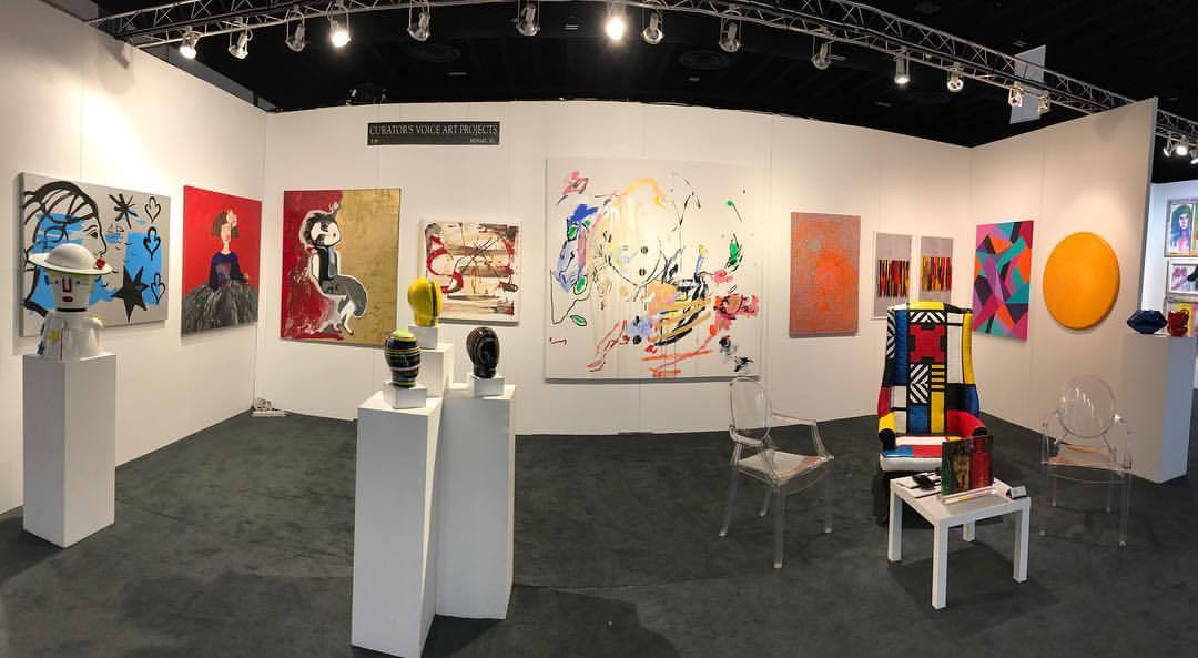 Curator's Voice Art Projects Gallery Our booth ready