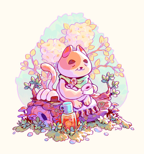 fabula-ultima:Snack Time in a Hydrangea Gardens ~Fanart I...