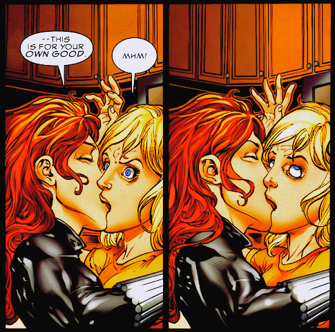 hawkeye is the one who fell for black widow, and there's a thus, it&ap...