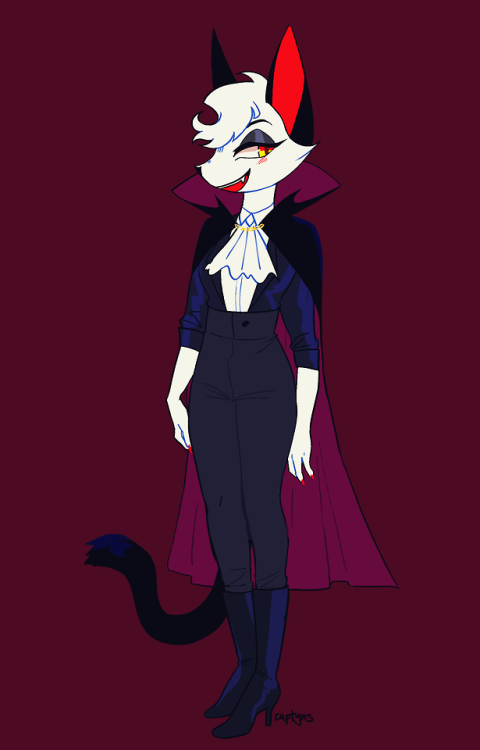 captyns:revamped an old vampire character since it’s october...