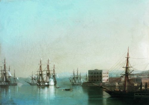 artist-aivazovski:Raid on Sevastopol, Ivan...