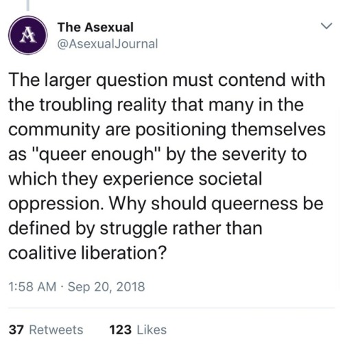 phdbff:Screenshot of a tweet by The Asexual @ AsexualJournal....