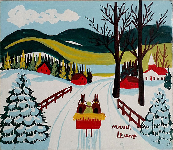 Black Sheep Gallery Painting By Folk Artist Maud Lewis - 