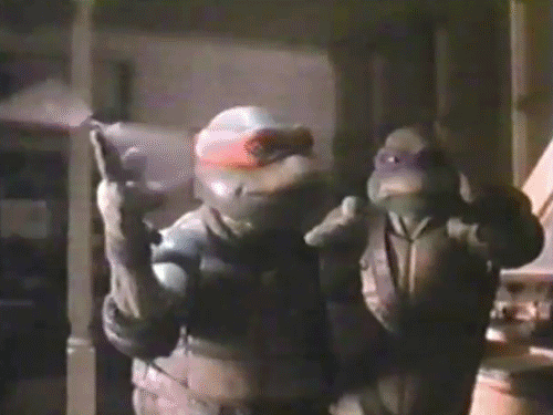 baby ninja turtles gif 1990