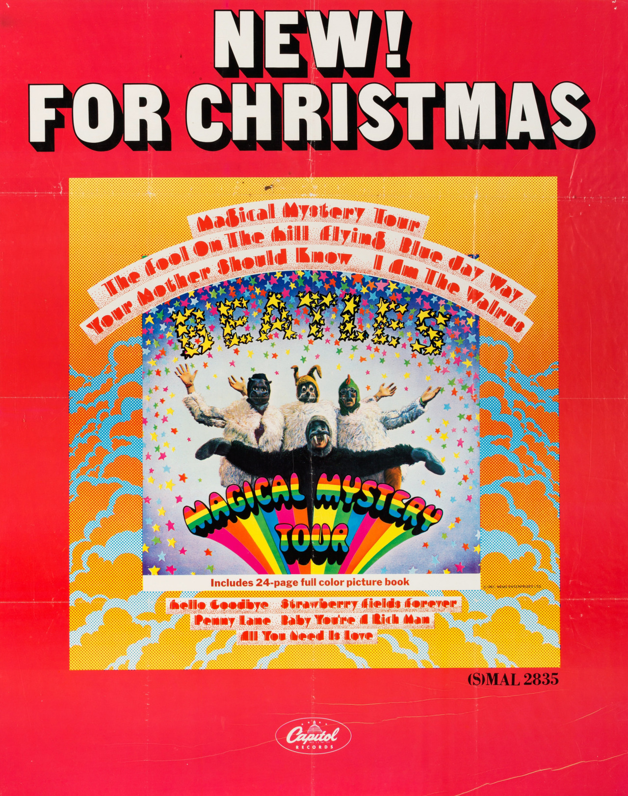 Capitol Records - The Beatles 'Magical Mystery Tour' poster - 1967