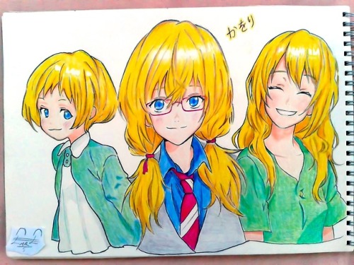 prvnikrev:Miyazono Kaori Referenced Fanart