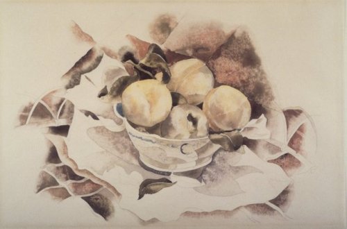 huariqueje:Still Life with Peaches   -   Charles Demuth,...