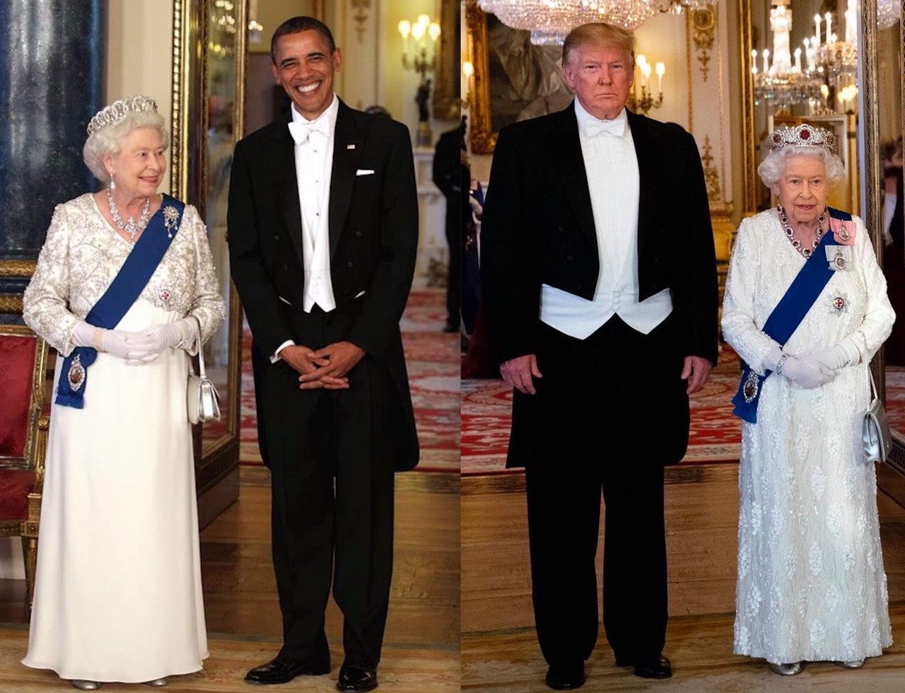 Trump's 'ill-fitting' tux mocked on Twitter after queen's banquet