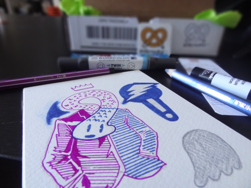 thenazzaro: “Just received my new art supplies from ArtSnacks! You subscribe and they send you monthly surprise art supplies. (Plus a piece of candy) Very much worth it. I went straight to doodlin’ once I opened it up. Go check them out and say Nick...