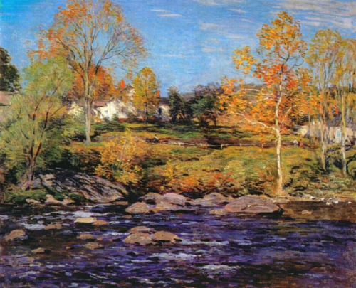 Willard Metcalf (1858-1925)“October Morning (No....