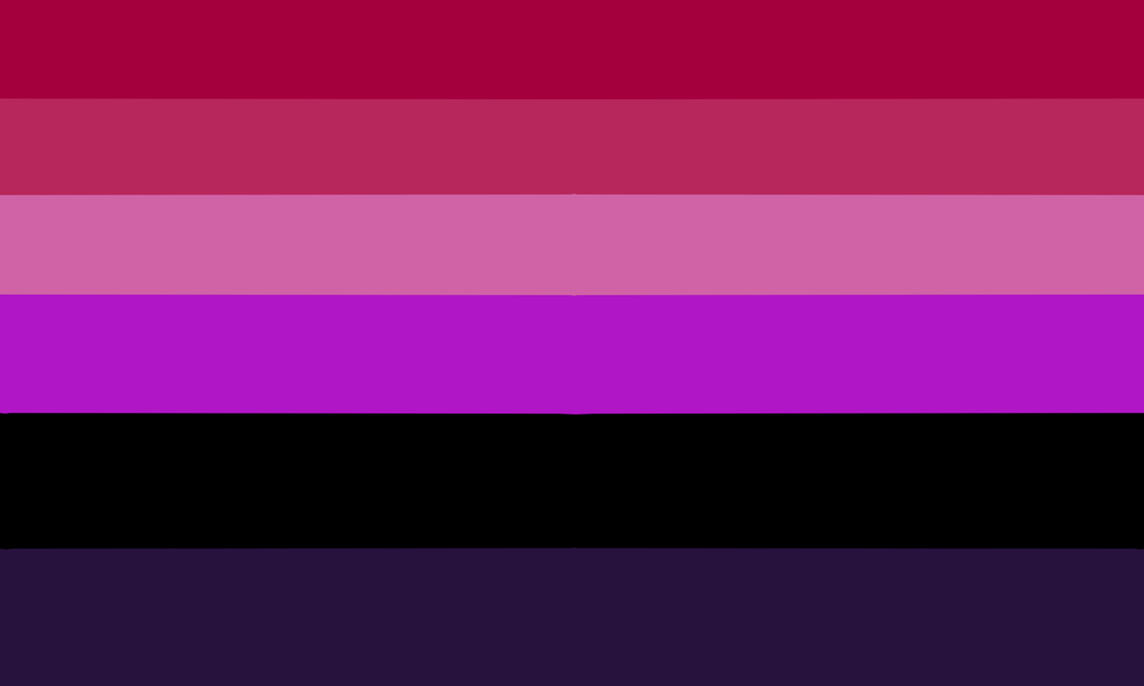 lesbian flag purple