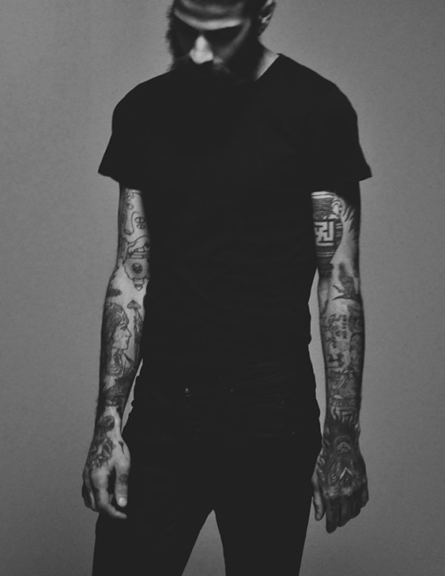 black t shirt tattoo