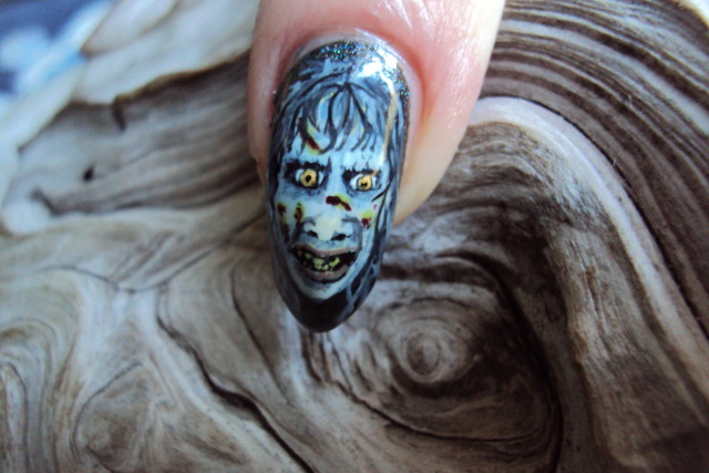 The Exorcist. Hand painted | Chrissy's Nail Art