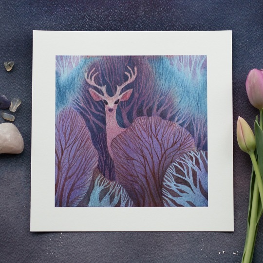 To Dream of Deer art print by Ulla Thynell