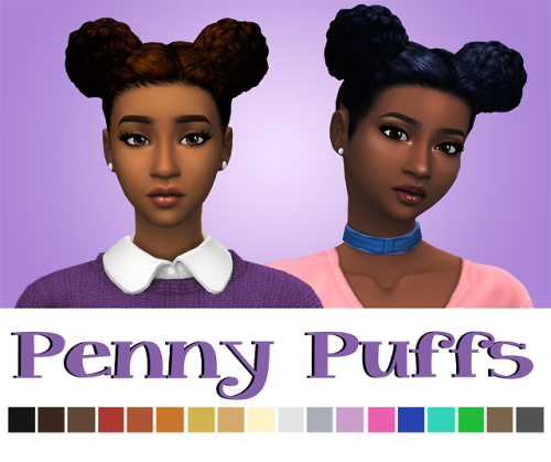 Penny Puffs
Hey yall, I just wanna say thank you for 500 Followers so I wanted to make a hair close to my actual real hair LOL I hope you enjoy! I am so happy that each and every one of you follows me I am so thankful!! 😄💜
BGC
not hat compatible (but...