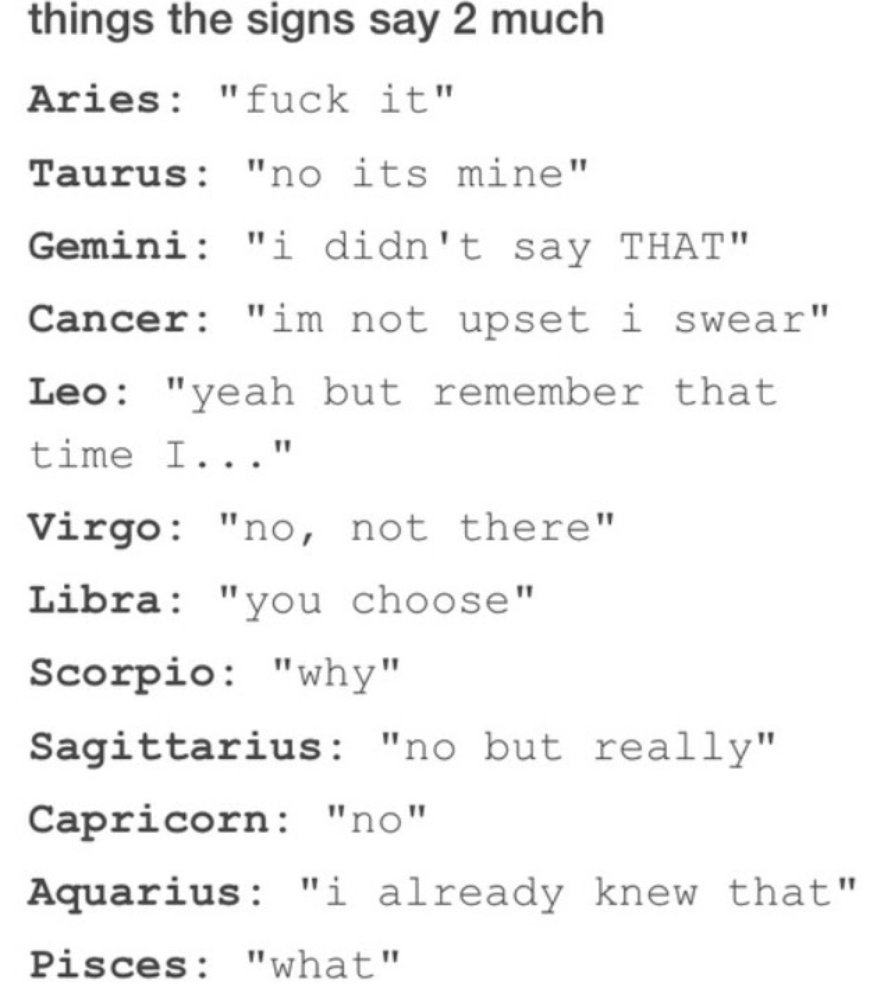 Zodiac Posts