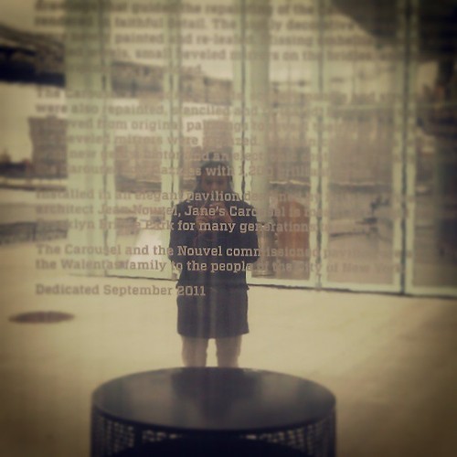 Jane& 039;s Carousel Brooklyn Bridge Park Brooklyn mirror portrait mirror reflection words