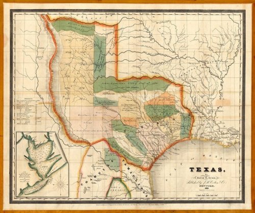 mapsontheweb:Texas, 1835, Burr & Colton Map.