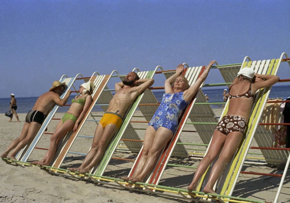 Sunbathing in Jurmala, Latvia (1975)