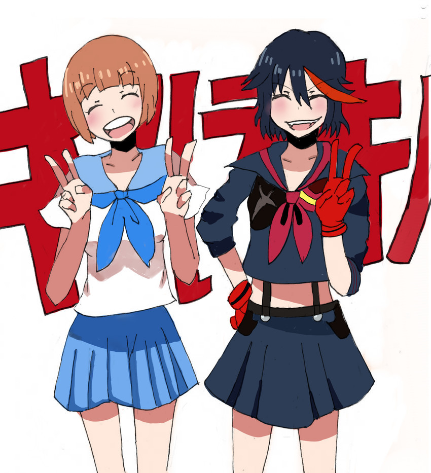 Fsmism Mankanshoku Mako Matoi Ryuuko And Senketsu Kill