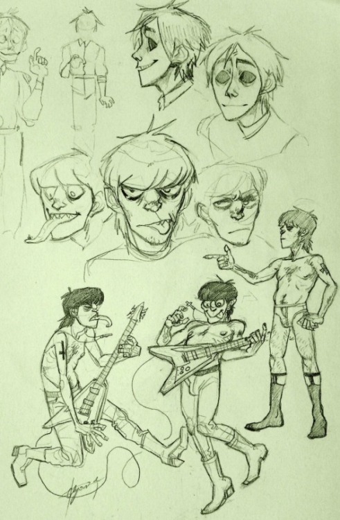 thatslordtoyou:A few 2D and Muds sketches over the past month