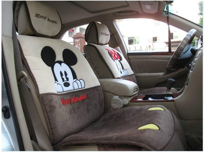 Cute Cartoon Cn Universal Minnie Mickey Mouse Car Seat Cover Plush