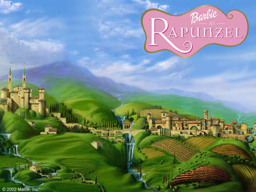 barbie rapunzel castle