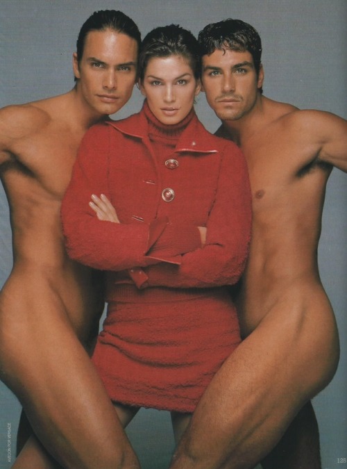 a-state-of-bliss:
“Versace Fall/Wint 1994 - Marcus Schenkenberg, Cindy Crawford & unknown by Richard Avedon
”