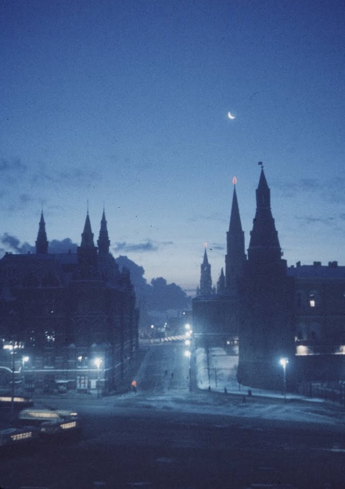 Manezhnaya Square in Moscow (1960s)