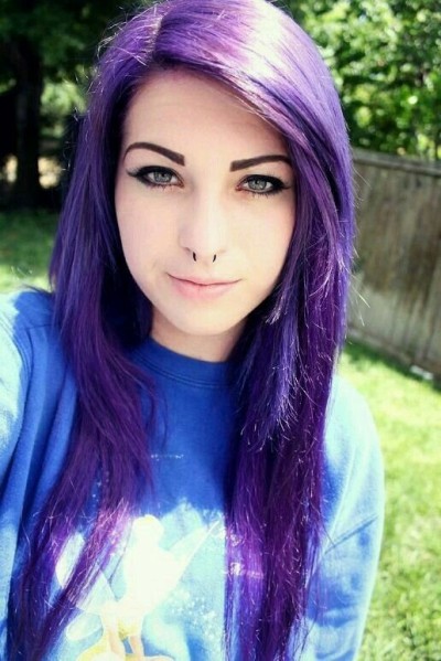 Purple Scene Hair Tumblr