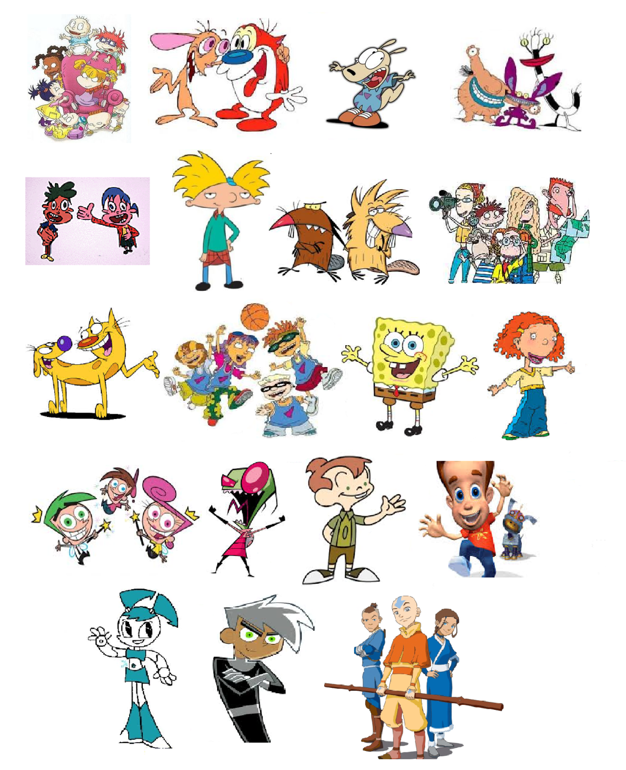 The Nicktoons shows loved through the years - Media Portfolio