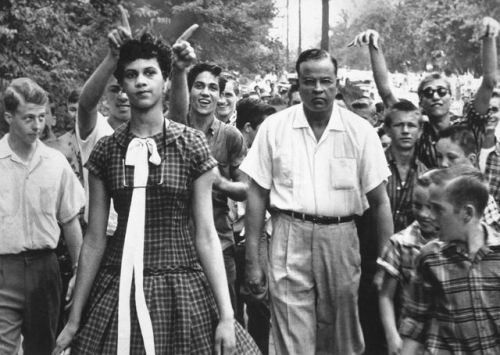 historicaltimes:Dorothy Counts the first black student at...