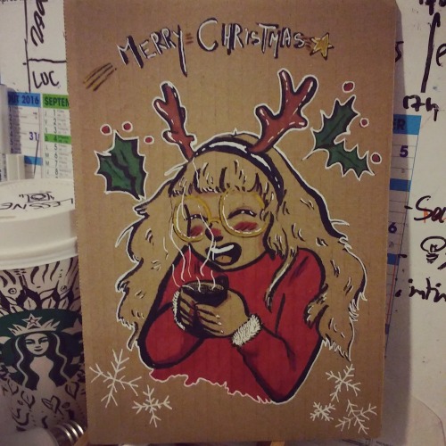 christmas drawing on Tumblr