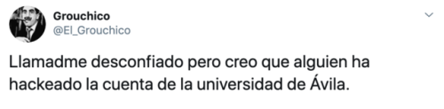 Hackean el Twitter de la Universidad de Ávila