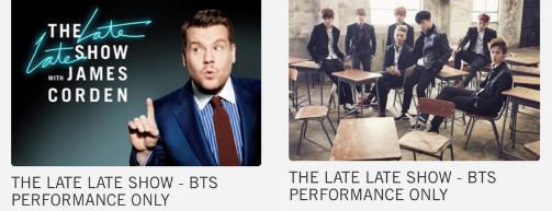 Brasilian Army — STREAM LINK: BTS - Late Late Show Performance