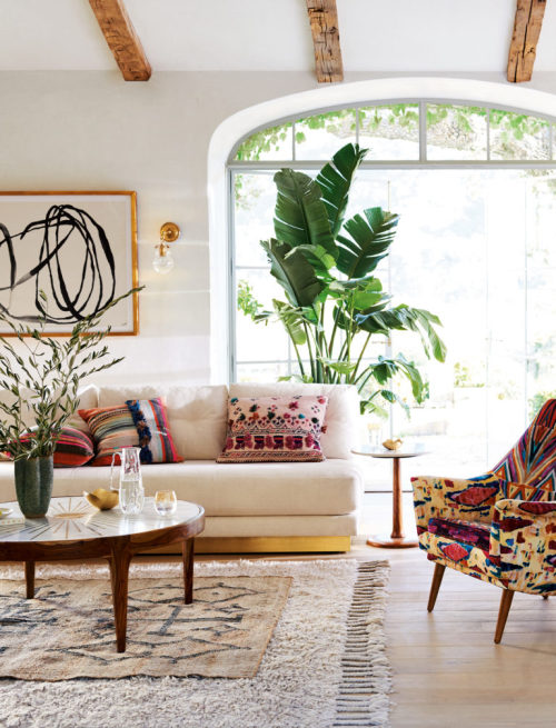 gravityhome:Living room with pops of color | shop the look:...