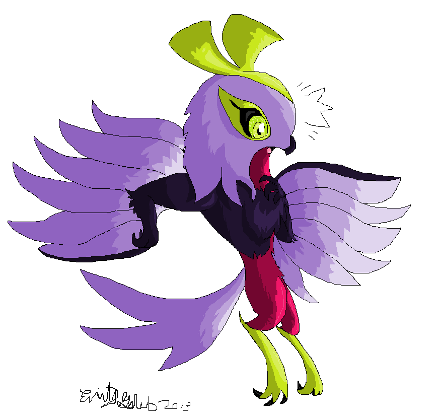 Alluring Colure, Shiny Hawlucha female character. Still thinking of...